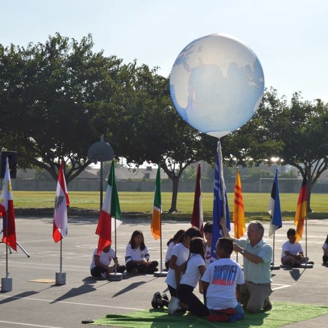 Carrillo students learn about other countries as part of the school's annual Day of Peace celebration!