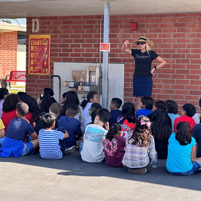 Carrillo students learning how to ROAR in our PBIS Assemblies throughout the campus